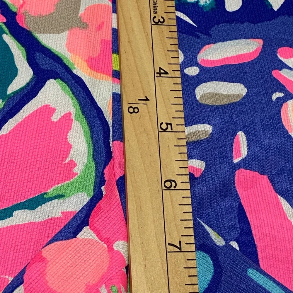 Lilly Pulitzer Women's 4 Buttercup Scallop‎ Hem Shorts Floral Tropical Pink Blue